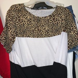 Womens cheetah print shirt